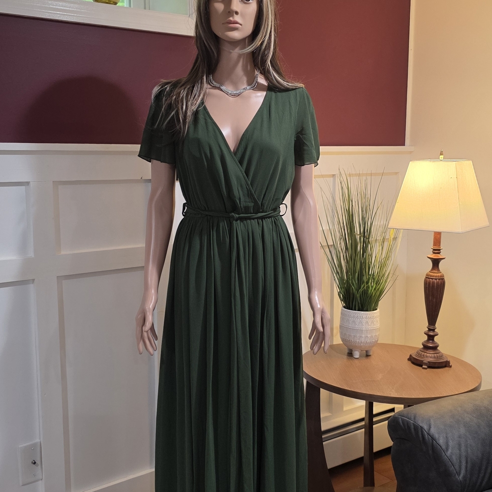 Elegant Green Maxi Dress